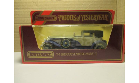 DUESENBERG   MODEL J 1930  Y4  MATCHBOX, масштабная модель, scale0