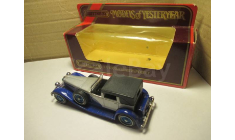 DUESENBERG   MODEL J 1930  Y4  MATCHBOX, масштабная модель, scale0