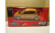 PEUGEOT 207 WELLY ЖЕЛТЫЙ МЕТАЛЛИК 1/43, масштабная модель, scale0