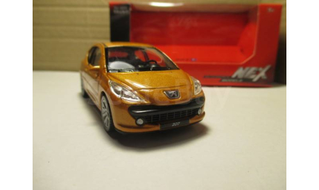 PEUGEOT 207  WELLY  ЖЕЛТЫЙ МЕТАЛЛИК  1/43, масштабная модель, scale0