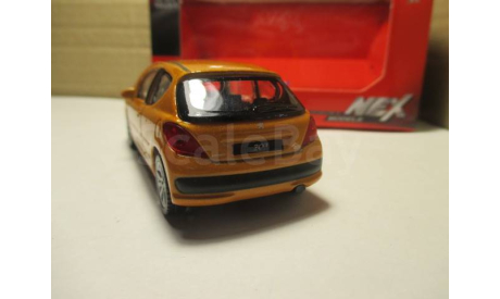 PEUGEOT 207  WELLY  ЖЕЛТЫЙ МЕТАЛЛИК  1/43, масштабная модель, scale0