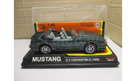 FORD MUSTANG  GT CONVERTIBLE 1989  NEW RAY, масштабная модель, scale0