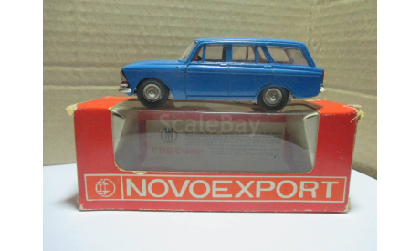 МОСКВИЧ 427 А 4 NOVOEXPORT КАПОТ ПЛИТА КРАСНЫЙ САЛОН ОРИГИНАЛЬНАЯ КОРОБКА 1978, масштабная модель, scale43