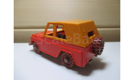 УАЗ 469  СССР  1990  г. РОССОШЬ  красный, масштабная модель, scale0
