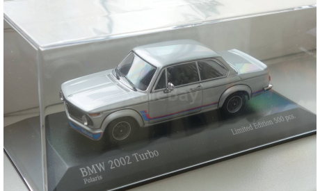 Бмв BMW 2002 Turbo 1973 Silver 1/43 Minichamps, масштабная модель, scale43