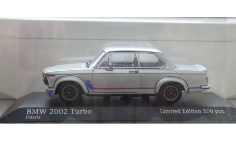 Бмв BMW 2002 Turbo 1973 Silver 1/43 Minichamps, масштабная модель, scale43