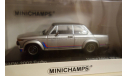 Бмв BMW 2002 Turbo 1973 Silver 1/43 Minichamps, масштабная модель, scale43