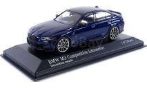 BMW M3 Competition 2020 Синий Minichamps 1/43, масштабная модель, scale43