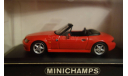 Бмв BMW Z3 Cabriolet 1997 red Minichamps 1/43, масштабная модель, 1:43