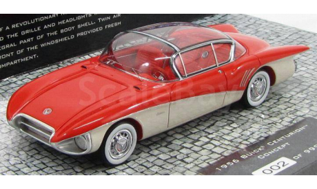 Бьюик Buick Centurion Concept красный/белый 1956 Minichamps, масштабная модель, 1:43, 1/43