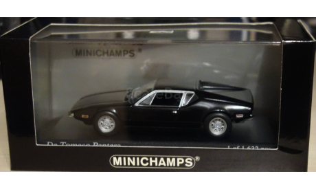 De Tomaso Pantera Coupe 1972 1/43 Minichamps Black, масштабная модель, scale43