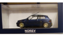 Рено Renault Clio Williams 1996 синий 1/43 Norev, масштабная модель, scale43