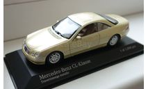 Мерседес mercedes benz CL-Class 1999 Gold met. Minichamps 1/43, масштабная модель, Mercedes-Benz, 1:43