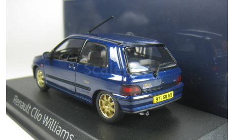 Рено Renault Clio Williams 1996 синий 1/43 Norev, масштабная модель, scale43