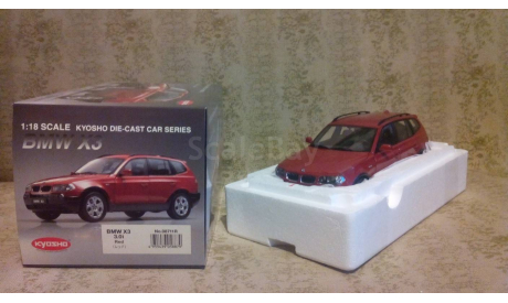 1/18 BMW X3 3.0l Red Kyosho., масштабная модель, 1:18