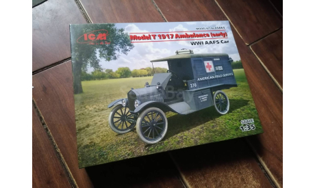 Сборная модель Model T 1917 ранний тип. санитарная, Американский автомобиль І МВ, 1:35, сборные модели бронетехники, танков, бтт, scale35