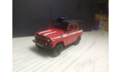 УАЗ 469 пожарная охрана, масштабная модель, Конверсии мастеров-одиночек, 1:43, 1/43