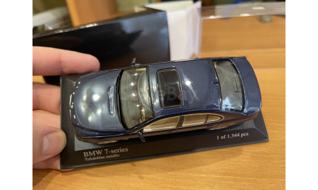 BMW 7 series E65 Toledoblau metallic Minichamps 1:43, масштабная модель, scale43