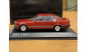 BMW 7 Series E32 Burgundrot II metallic Minichamps 1:43, масштабная модель, 1/43