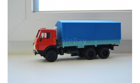 КамАЗ-5320 с тентом 1:43 Элекон, масштабная модель, scale43