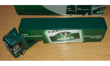 Mercedes-Benz Actros 1840 пиво BECK’S, масштабная модель, NZG, scale43