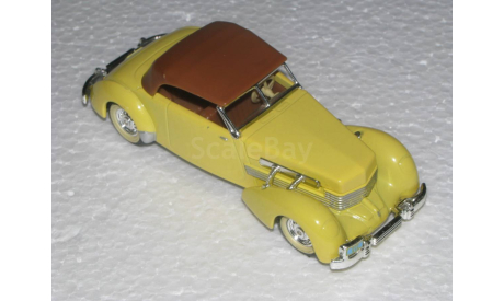 Cord Model 812 SUPERCHARGED Convertible Phaeton Sedan (1937), масштабная модель, Matchbox, scale43