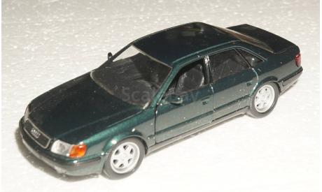 Audi 100 C4 темно-зеленый, масштабная модель, Schabak, scale43