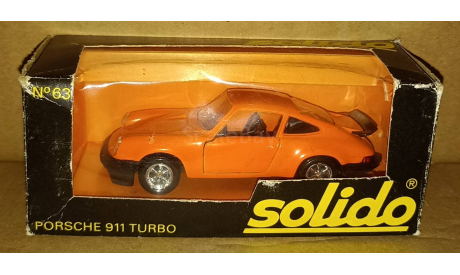 Porshe 911 turbo, масштабная модель, Solido, scale43, Porsche