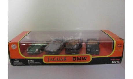 BMW Jaguar набор, масштабная модель, New-Ray Toys, scale43