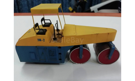 Каток Д-400А следы эксплуатации, масштабная модель трактора, УМИ, scale43