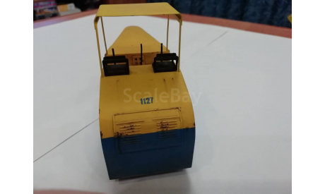 Каток Д-400А следы эксплуатации, масштабная модель трактора, УМИ, scale43