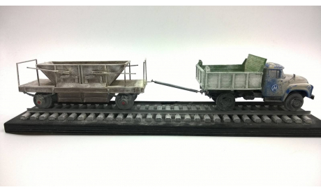 ЗИЛ-ММЗ-4502 Сцепка ’КиевМетрострой’, масштабная модель, 3А Студио, 1:43, 1/43