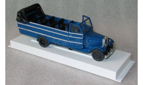 Автобус курортный (на базе ЗиС-11) ЛОМО-АВМ, масштабная модель, scale43