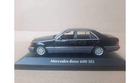 Mersedes-Benz 600 SEL (W140) - 1991, масштабная модель, Mercedes-Benz, Maxichamps, 1:43, 1/43