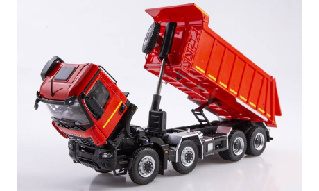 KAMAZ-65951 самосвал, красный, масштабная модель, ПАО КАМАЗ, scale43