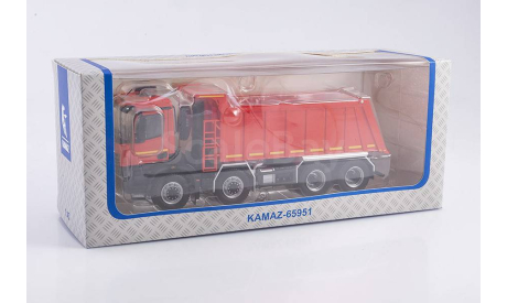 KAMAZ-65951 самосвал, красный, масштабная модель, ПАО КАМАЗ, scale43