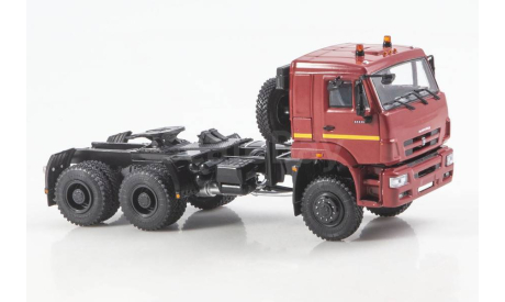 KAMAZ-65225 (рестайлинг) седельный тягач, бордовый, масштабная модель, ПАО КАМАЗ, scale43