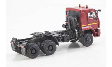 KAMAZ-65225 (рестайлинг) седельный тягач, бордовый, масштабная модель, ПАО КАМАЗ, scale43