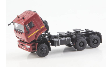 KAMAZ-65225 (рестайлинг) седельный тягач, бордовый, масштабная модель, ПАО КАМАЗ, scale43