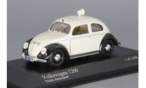 VOLKSWAGEN 1200 Export ’Politie Netherlands’ (1951), white / black, масштабная модель, Minichamps, scale43