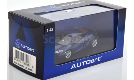 McLaren MP4-12C 2011 (metallic blue), масштабная модель, Autoart, scale43