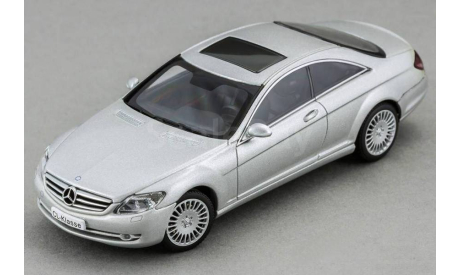 MERCEDES-BENZ CL 500 (2006), silver, масштабная модель, Autoart, scale43