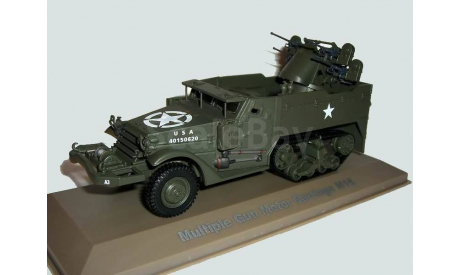 Multiple Gun Motor Carriage M16, хаки, масштабные модели бронетехники, 1:43, 1/43, Atlas