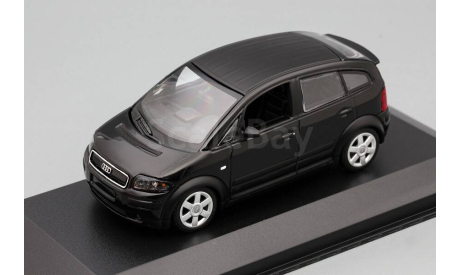 AUDI A2 - 2000 - BLACK METALLIC, масштабная модель, Maxichamps, scale43