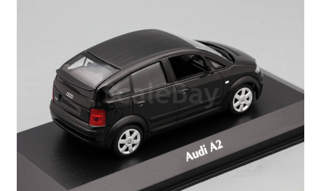 AUDI A2 - 2000 - BLACK METALLIC, масштабная модель, Maxichamps, scale43