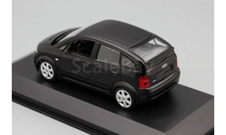 AUDI A2 - 2000 - BLACK METALLIC, масштабная модель, Maxichamps, scale43