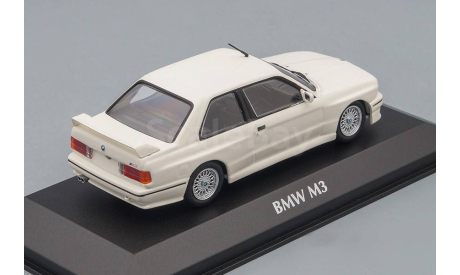 BMW M30 (E30) 1987, white, масштабная модель, Maxichamps, scale43