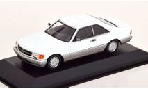 MERCEDES-BENZ 560 SEC C126 Coupe (1986), white, масштабная модель, Maxichamps, scale43