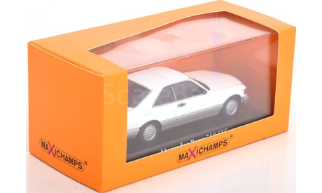 MERCEDES-BENZ 560 SEC C126 Coupe (1986), white, масштабная модель, Maxichamps, scale43
