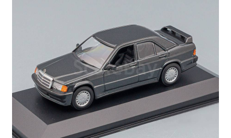 MERCEDES-BENZ 190E 2.3-16 W201 (1984), black-metallic, масштабная модель, Maxichamps, scale43